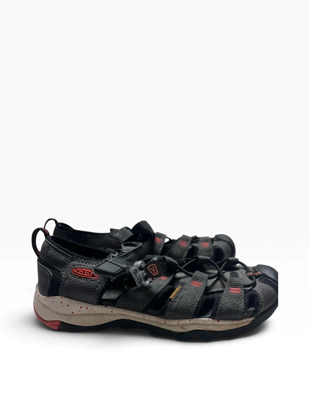 KEEN Newport H2 Youth 2 EU 34 Black Red Waterproof Hiking Water Sandals